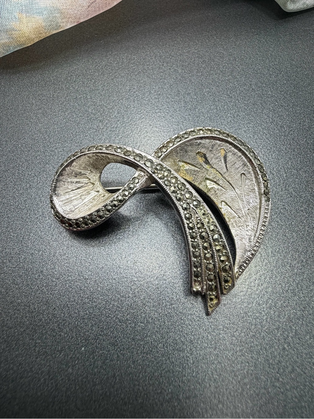😎30%off Vintage Art Devo Marcasite brooch